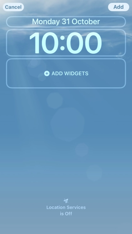 To customise the way the lock screen date is displayed, press the date widget and follow the instructions on the screen to find the required widget display mode.