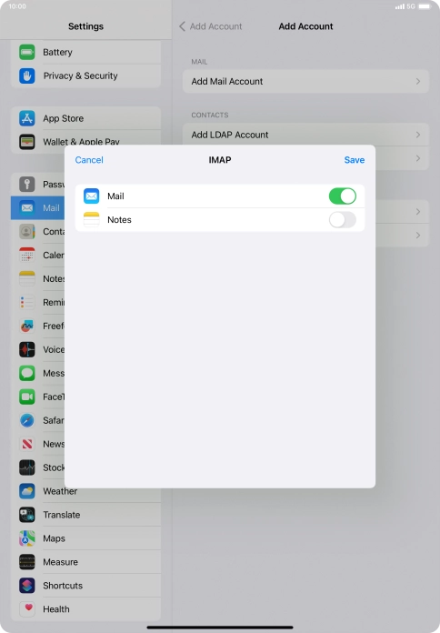 Press Save. Your email account has now been set up. To select more settings for incoming and outgoing server, proceed with the following steps.