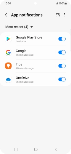 Press the drop down list.