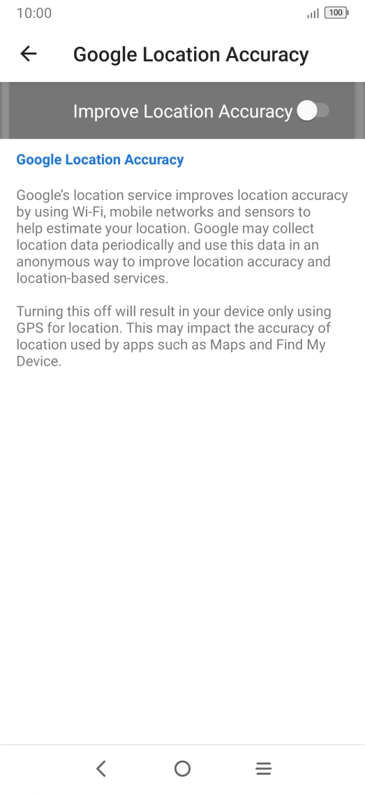 If you press the indicator next to 