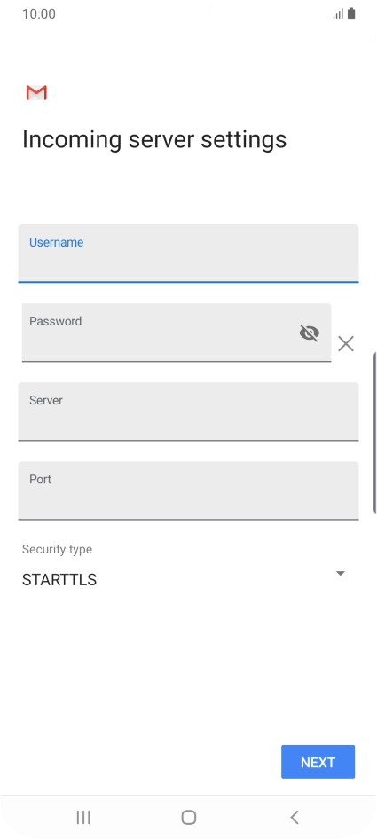 Press the field below 