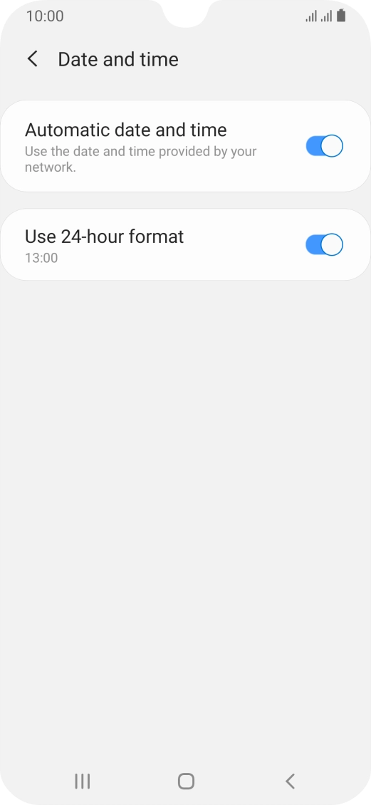 Press the Home key to return to the home screen.
