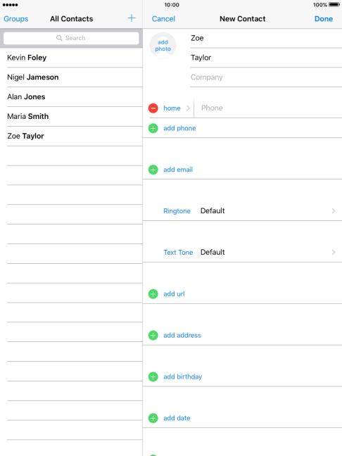 Press Phone and key in the required phone number.