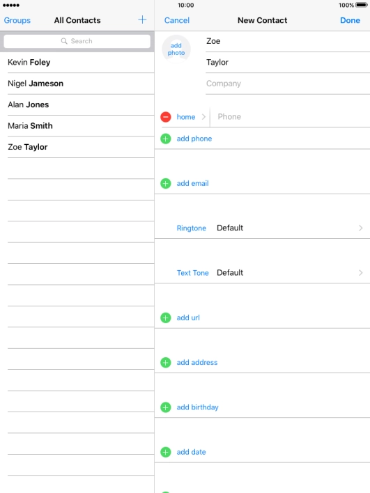 Press Phone and key in the required phone number.
