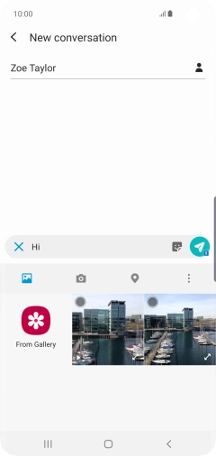 Press the picture icon.