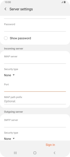 Press the field below 