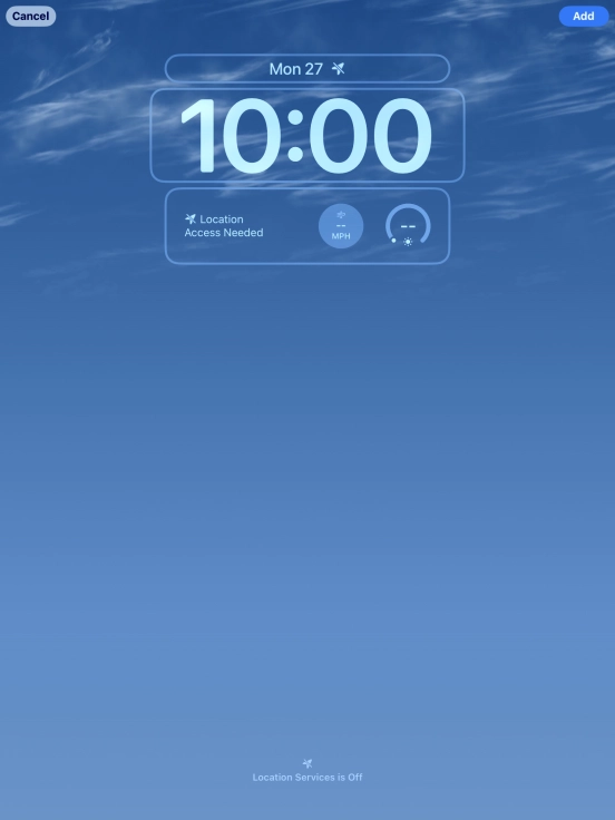 To customise the way the lock screen date is displayed, press the date widget and follow the instructions on the screen to find the required widget display mode.