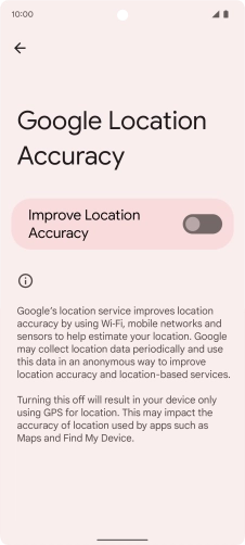 If you press the indicator next to 