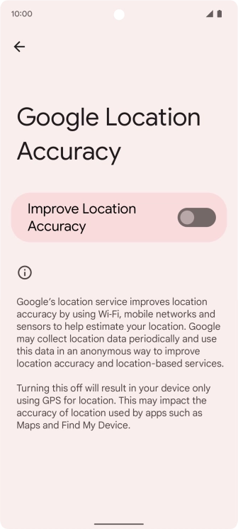If you press the indicator next to 