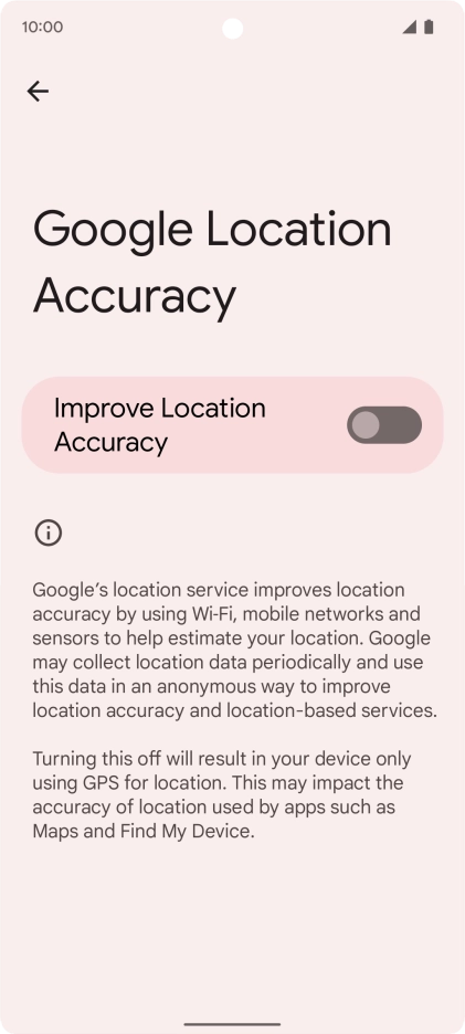 If you press the indicator next to 