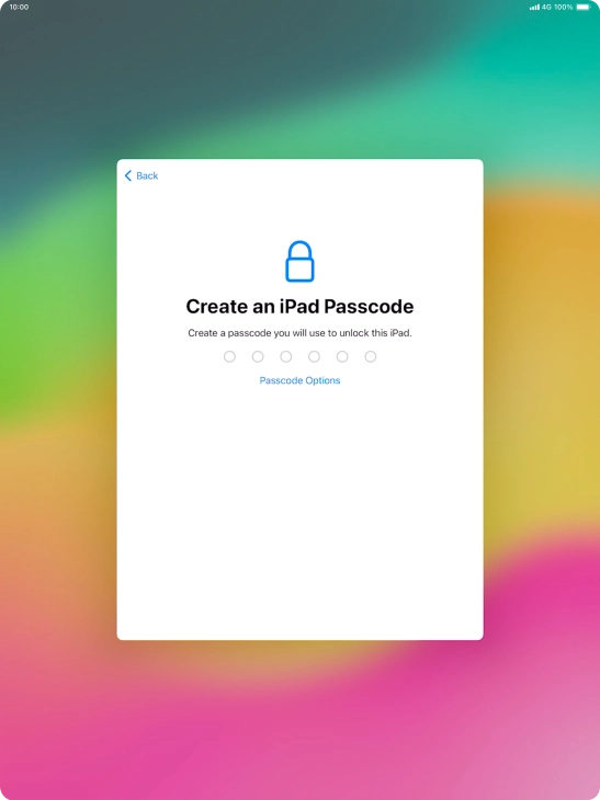 Press Passcode Options.