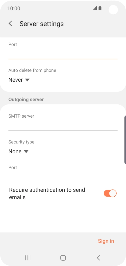 Press the drop down list below 
