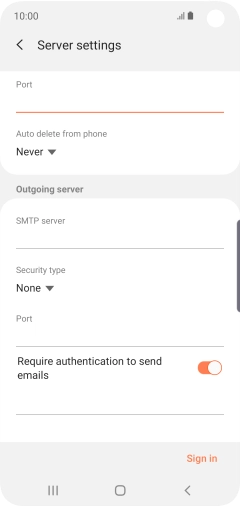 Press the drop down list below 