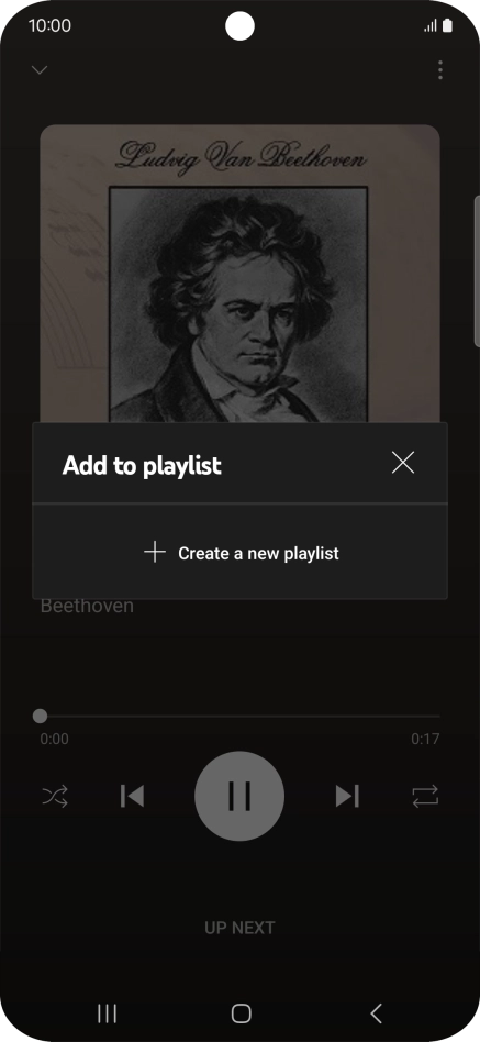 Press Create a new playlist.