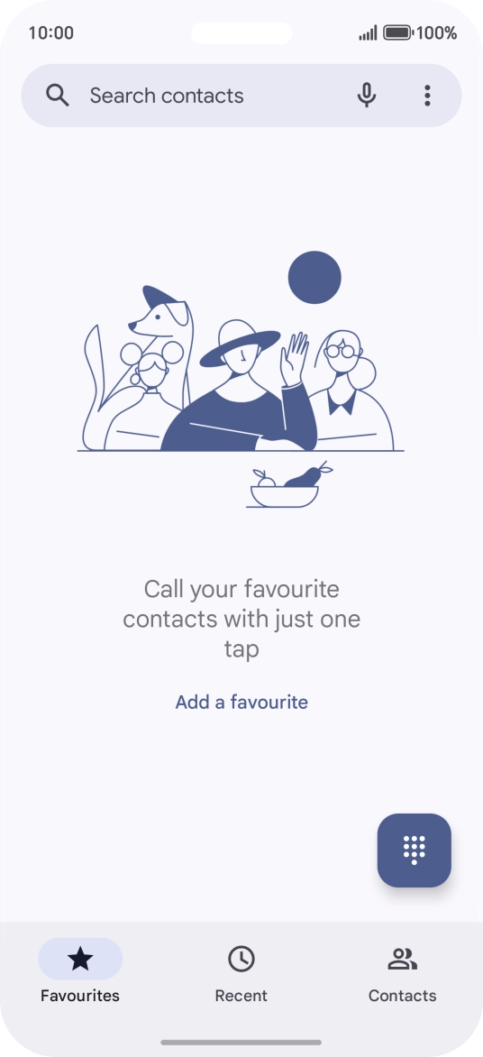 Press the menu icon.