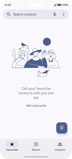 Press the menu icon.