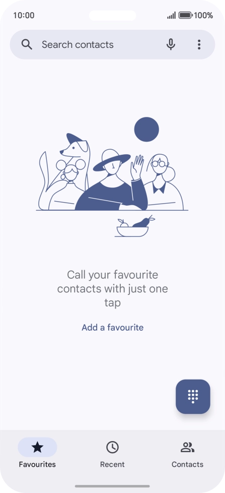 Press the menu icon.