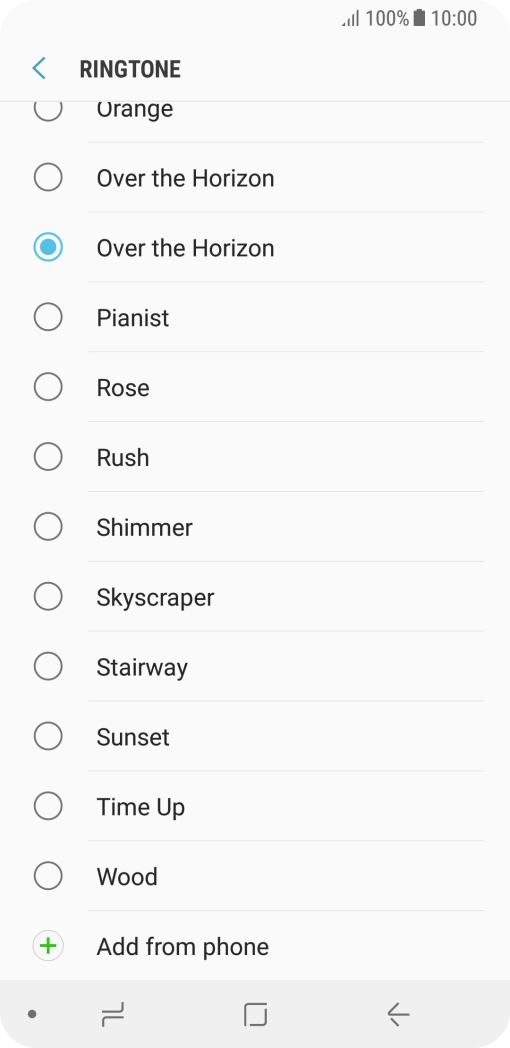 Press Add from phone.