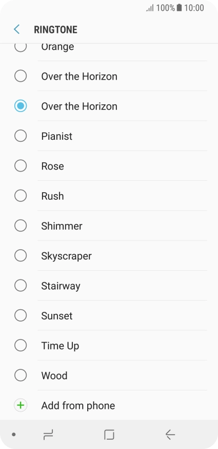 Press Add from phone.