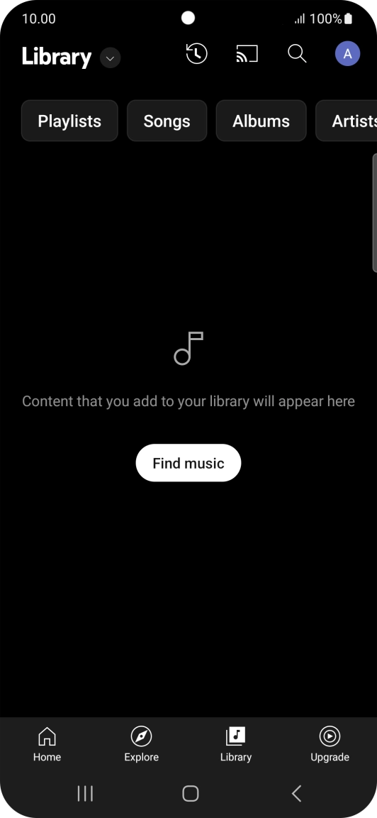 Press the drop down list.
