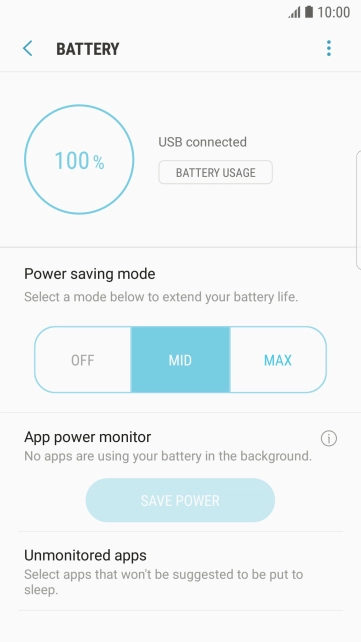 Press the Home key to return to the home screen.