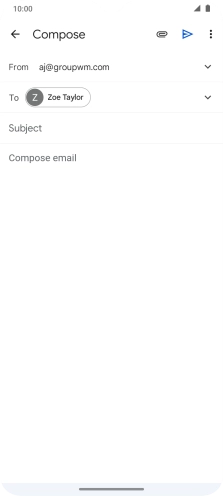 Press Subject and key in the required subject.