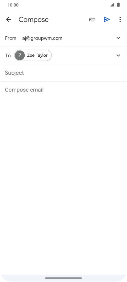 Press Subject and key in the required subject.