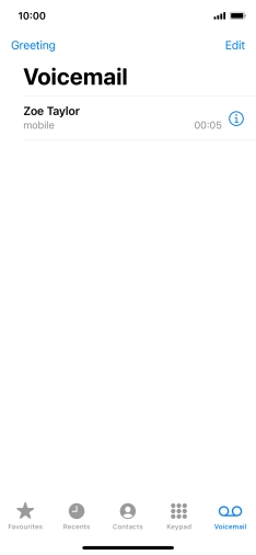 Press the required message.