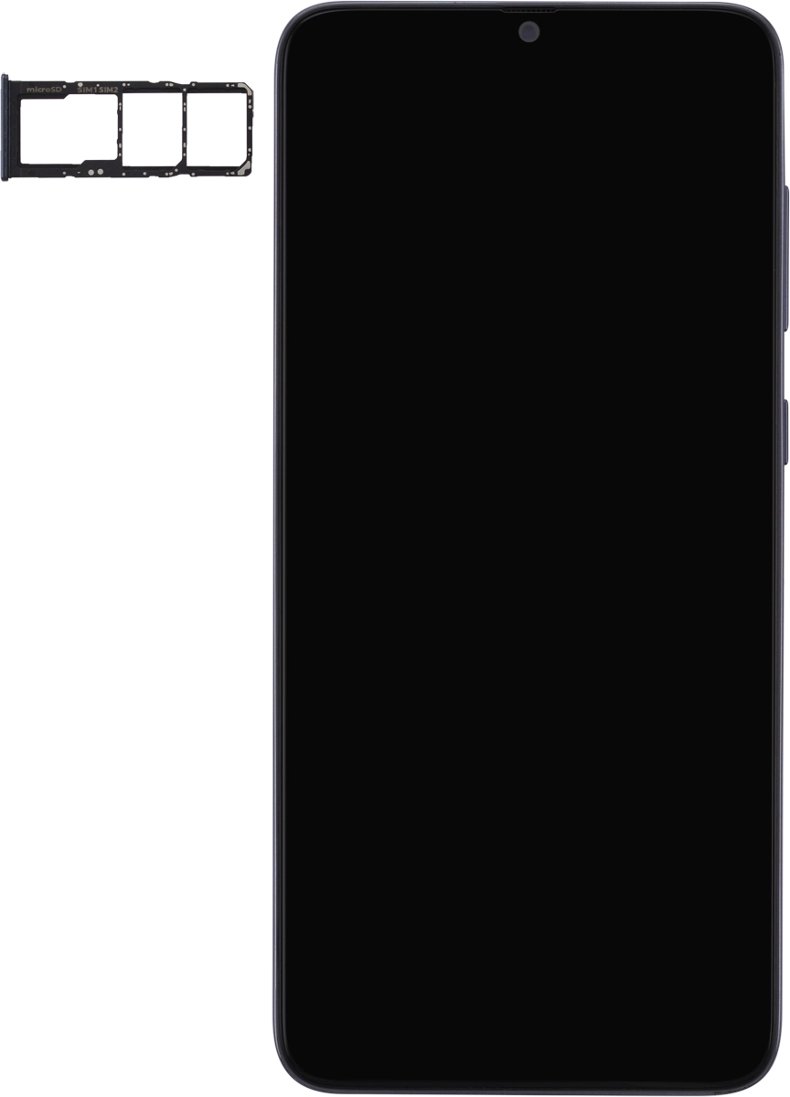 Turn your SIM so the angled corner of the SIM matches the angled corner of the first SIM holder and place your SIM in of the first the SIM holder.