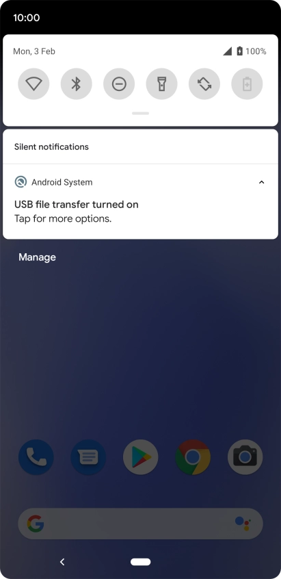 Press Tap for more options..