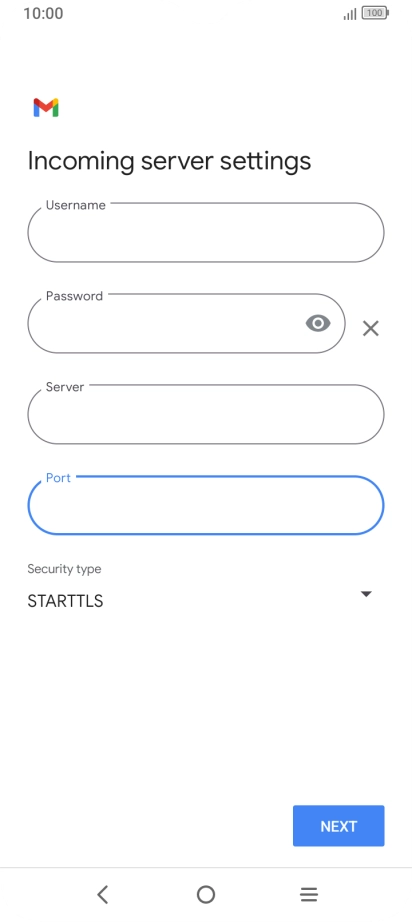 Press the drop down list below 