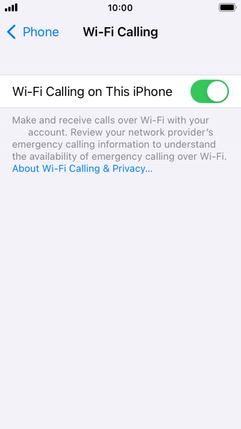 Press the Home key to return to the home screen.