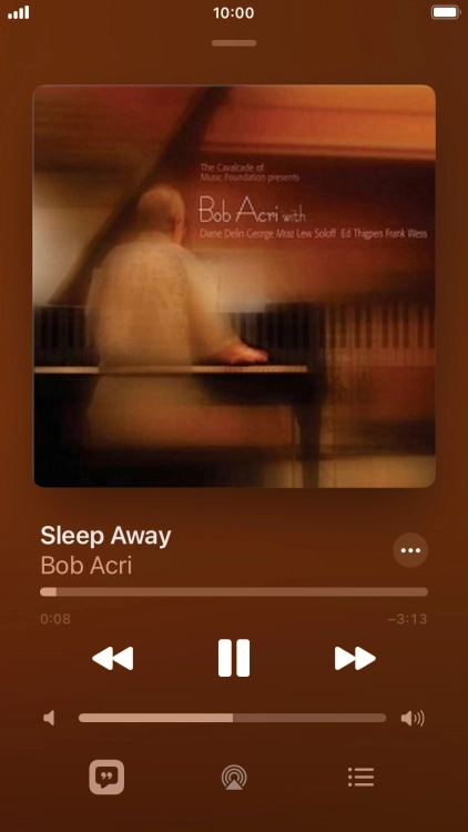 Press arrow right to go to the next audio file.