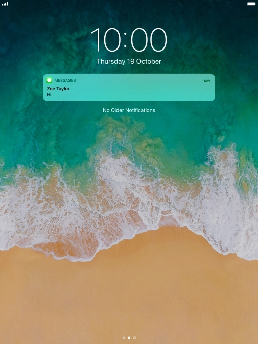 Press the required notification and follow the instructions on the screen to use the selected function.
