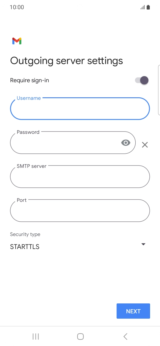 Press the field below 