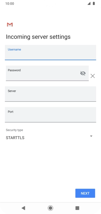 Press the field below 
