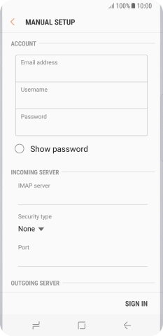 Press the field below 