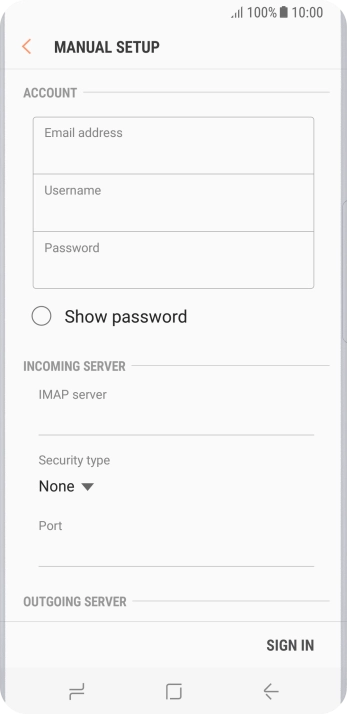 Press the field below 