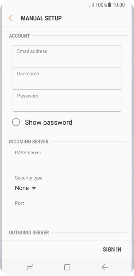 Press the field below 