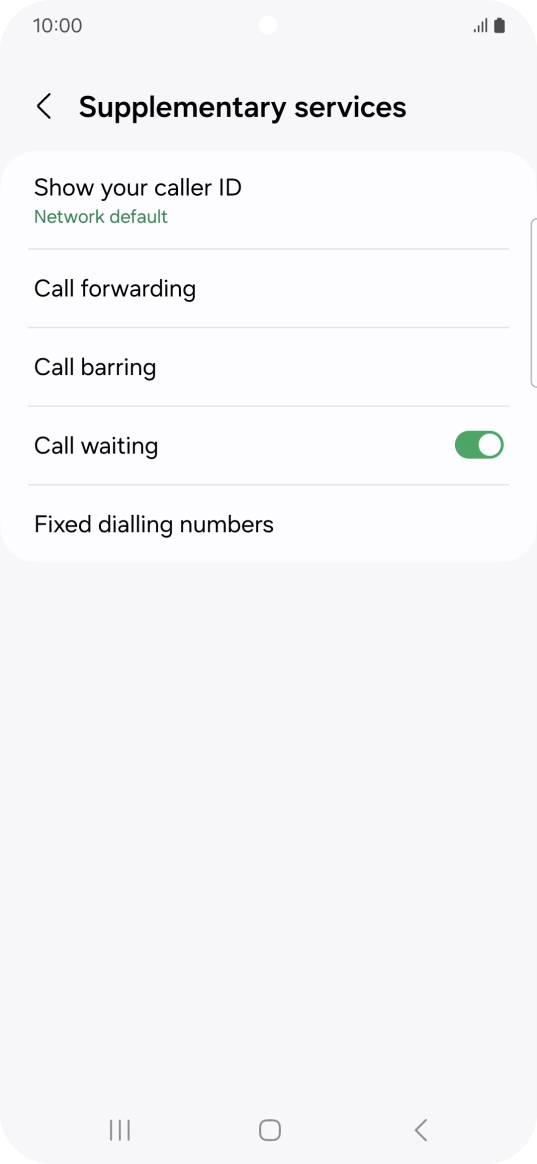 Press Fixed dialling numbers.