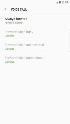 Press the Home key to return to the home screen.