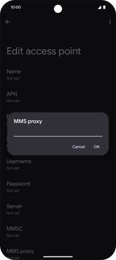 Key in 149.254.201.135 and press OK.