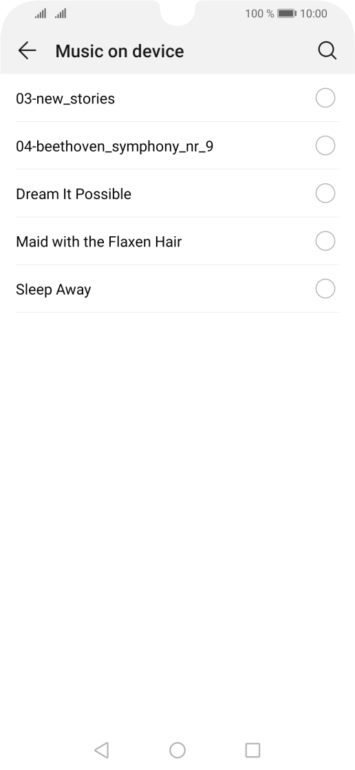 Press the required ring tones to hear them.