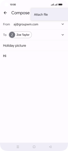 Press Attach file and go to the required folder.