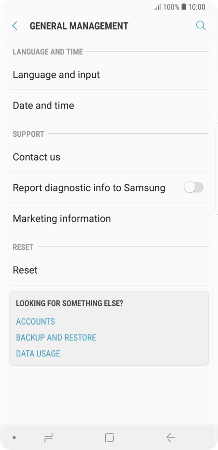 Press Date and time.