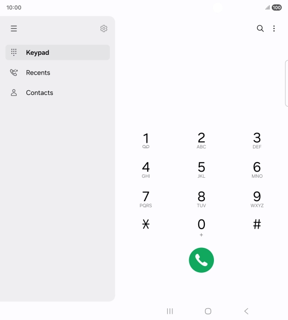 Press the settings icon.