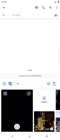 Press Gallery and go to the required folder.