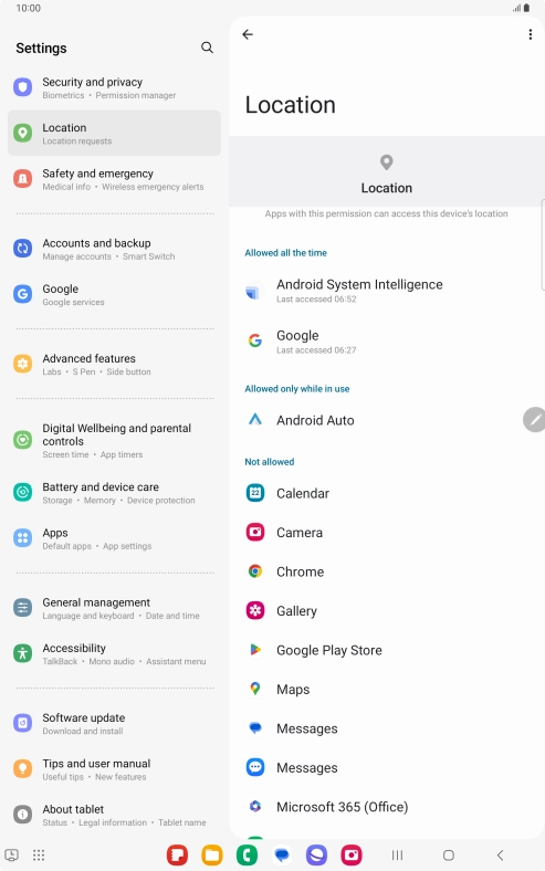 Press the required app.