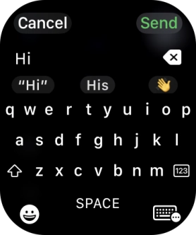 Press the input icon.