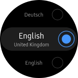 Press the required language.
